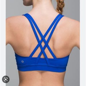 Lululemon harbor blue energy bra
